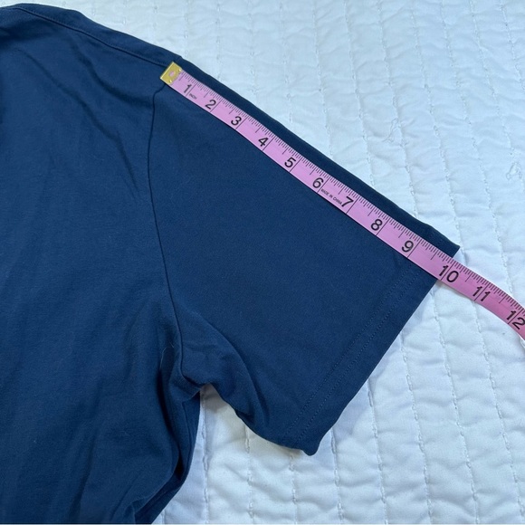 Tommy Bahama 100% Cotton Bump and Run Deep Blue Short Sleeve Tee - Picture 6 of 11